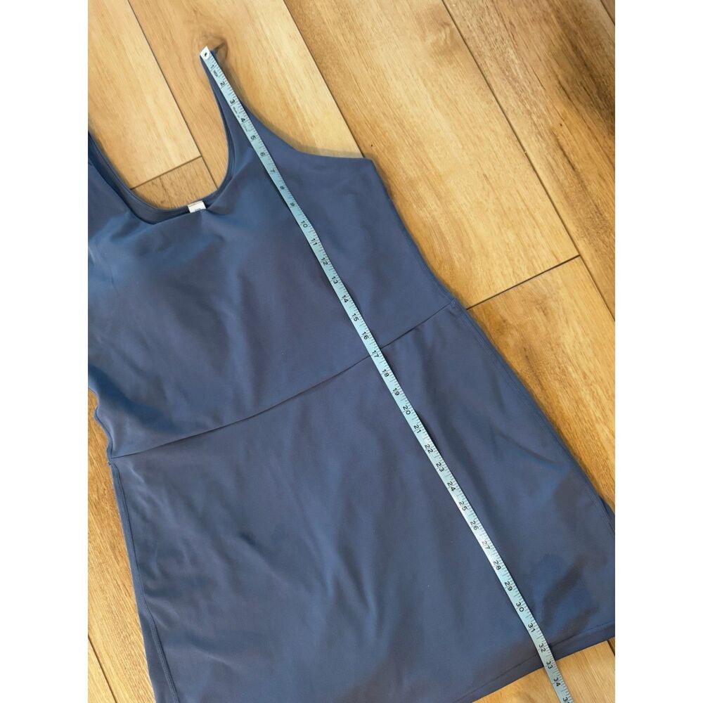Elle Sport Blue Active Tank Dress Built In Bra Shorts Athleisure Medium - Picture 16 of 16